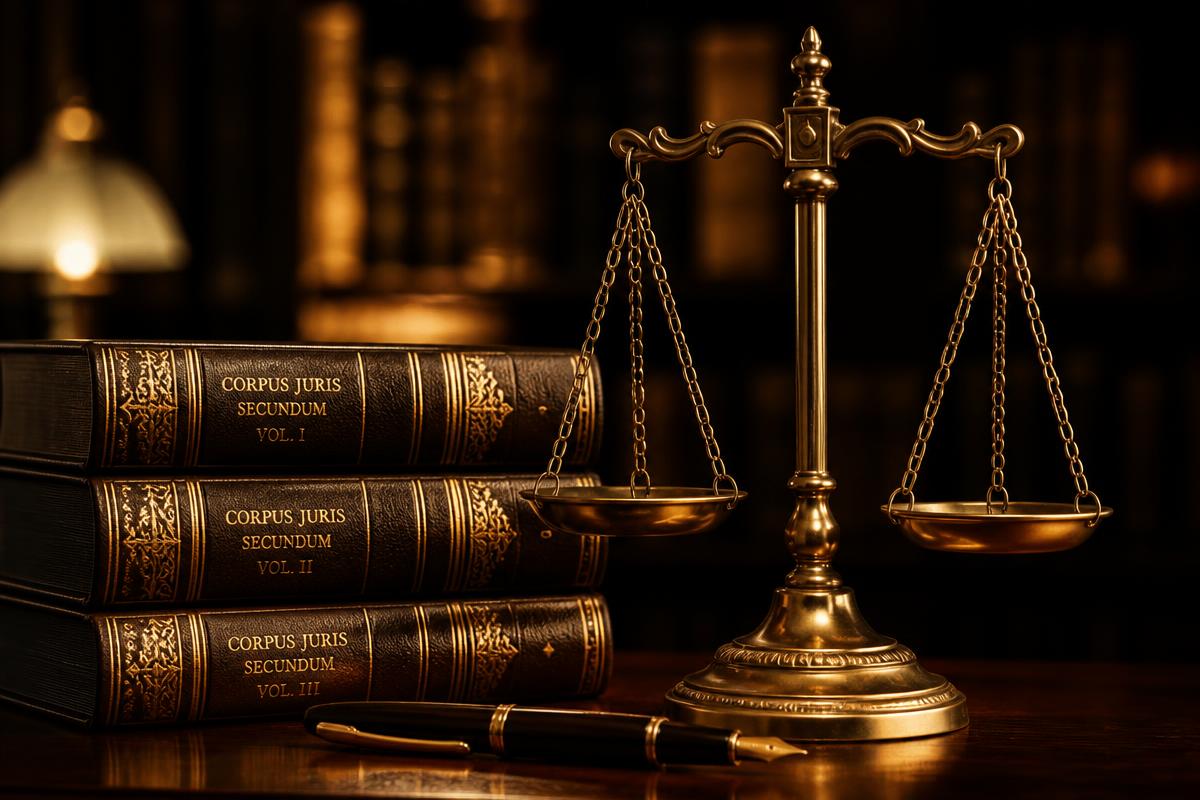 Scales of justice and law books